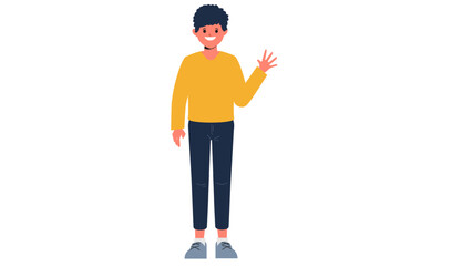 person with thumb up, vector man, cartoon man,
