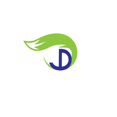   FOX creative modern logo and  J WITH D letter logo  simple design with vector graphic.