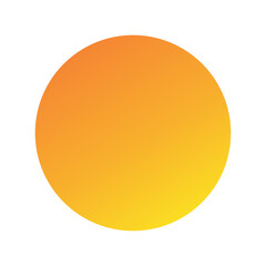 orange ball , sunset, sunrise, isolated on white