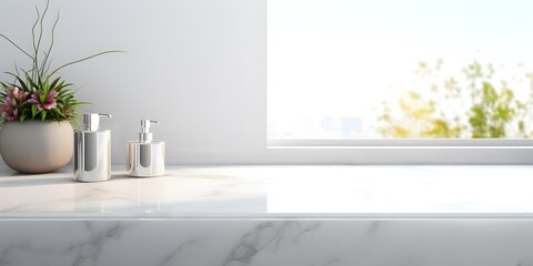 White bathroom interior.