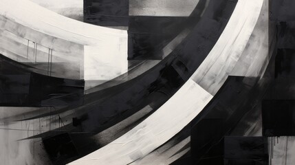 Abstract art monochromatic japan style background. AI generative