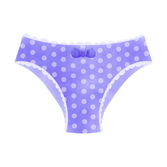 women panties underwear element Watercolor illustration png