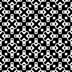Seamless pattern. Figures ornament.Black and white  pattern for fashion, textile design,  on wall paper, wrapping paper, fabrics and home decor.
