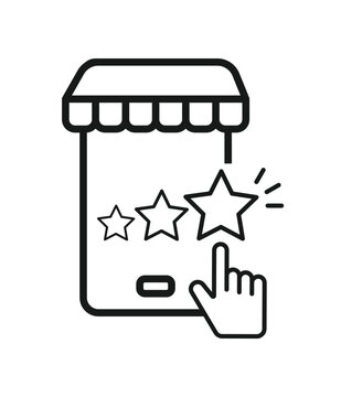 Online shopping icon. Gift shopping site icons.