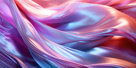 Fototapeta premium Fiber glass texture, holographic background wallpaper. 3d render illustration style backdrop.