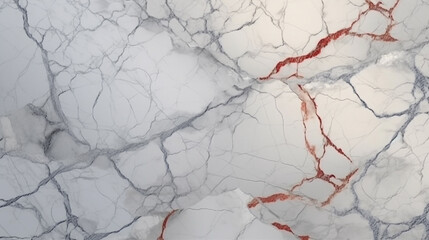 marble texture with gray and brown veins. Generative Ai.