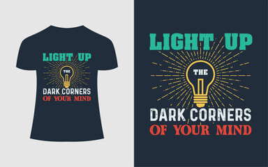 Wellness awareness t-shirt design template 