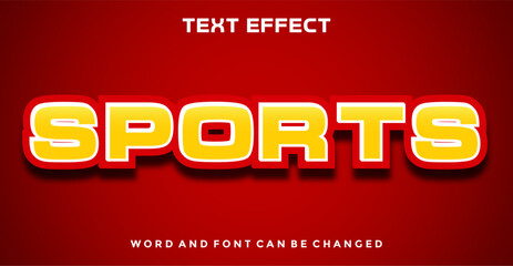 Sports editable text effect