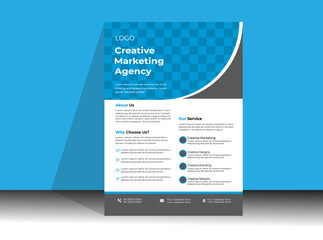 Modern Business Flyer Layout with Colorful.