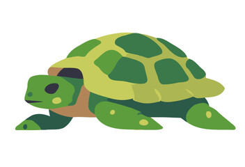 Cute Sea Turtle vector cartoon illustration