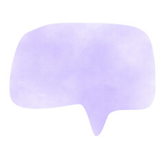 Communication bubble chat watercolor pastel icon element