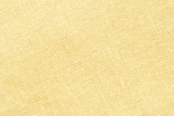 Linen fabric texture, light yellow canvas texture as background
