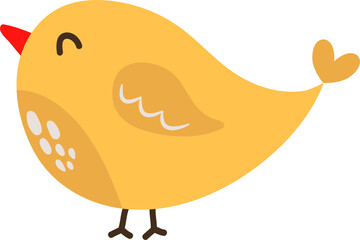 Cute hand drawn chicken. Animals on the farm.
