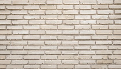Cream and white brick wall texture background. Brickwork and stonework flooring interior rock old pattern design.