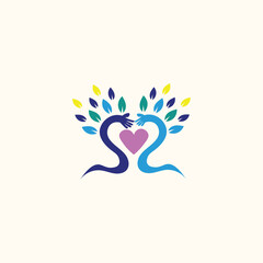 Fototapeta premium creative tree logo illustration vector eps 10