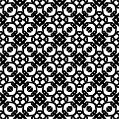 Black and white  pattern . Figures ornament.Seamless pattern for fashion, textile design,  on wall paper, wrapping paper, fabrics and home decor.