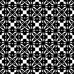 Black and white  pattern . Figures ornament.Seamless pattern for fashion, textile design,  on wall paper, wrapping paper, fabrics and home decor.