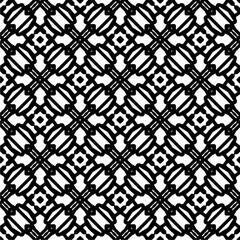 Black and white  pattern . Figures ornament.Seamless pattern for fashion, textile design,  on wall paper, wrapping paper, fabrics and home decor.