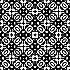 Black and white  pattern . Figures ornament.Seamless pattern for fashion, textile design,  on wall paper, wrapping paper, fabrics and home decor.