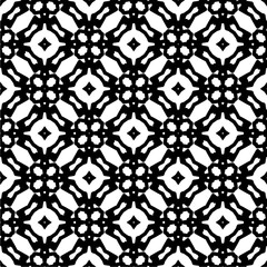 Black and white  pattern . Figures ornament.Seamless pattern for fashion, textile design,  on wall paper, wrapping paper, fabrics and home decor.