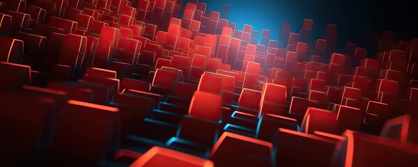 Obraz premium Abstract digital background. Can be used for technological processes, neural networks and AI, digital storages, sound and graphic forms, science, education, etc.