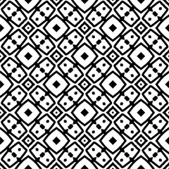 Black and white  pattern . Figures ornament.Seamless pattern for fashion, textile design,  on wall paper, wrapping paper, fabrics and home decor.
