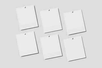 Polaroid Photo Blank Mockup