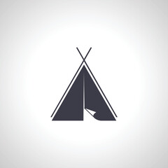 camping tent icon. Tent isolated icon