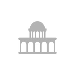 white house icon on a white background, vector illustration