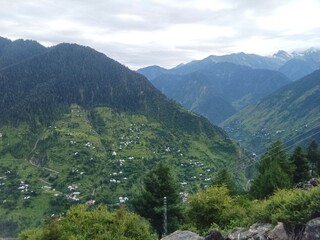 Fototapeta na wymiar Highest Mountains in Kaghan Valley Pakistan