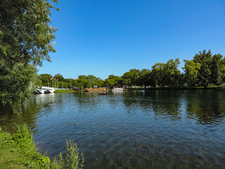 Fototapeta premium Lake on a sunny day in toronto island