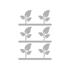 plant sprout icon on a white background, vector illustration