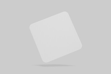 Square Sticker Blank Mockup