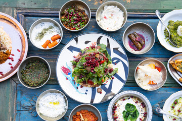 Traditional Ottoman Cuisine Dishes (Osmanli Mutfagi) Photograph, Uskudar Istanbul, Turkey (Turkey)