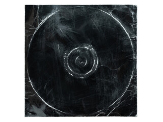 Old black vinyl record album cover