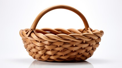 Obraz premium basket handle isolated on white generative AI