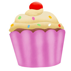 cupcake with cream
