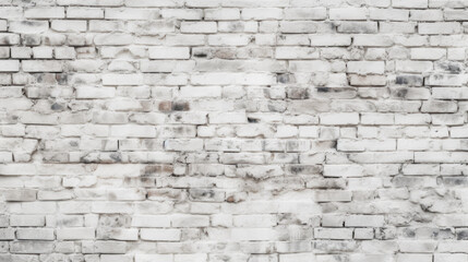 White brick wall. Created with Generative AI technology.