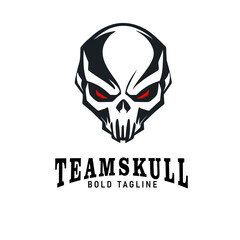 Skull logo design, usable for E-sport team league