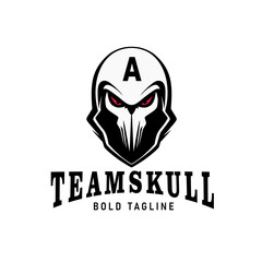 Skull mask logo design, usable for E-sport team league