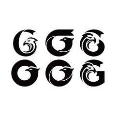 G letter eagle logo