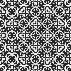 Black and white  pattern . Figures ornament.Seamless pattern for fashion, textile design,  on wall paper, wrapping paper, fabrics and home decor.