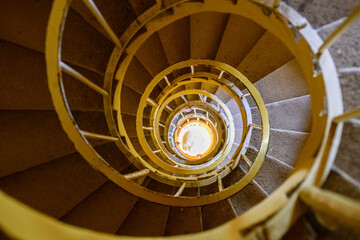 Fototapeta premium spiral staircase in the church Minaret