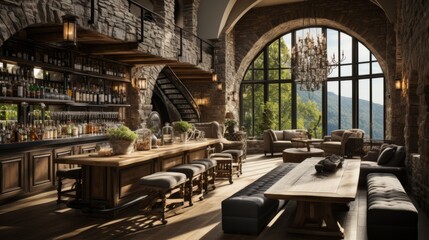 Captivating Urban Vignette: Experience the Allure of a Cosy Cafe Amidst Classic Architecture & Relish Delectable Delights in a Charming Setting, generative AI