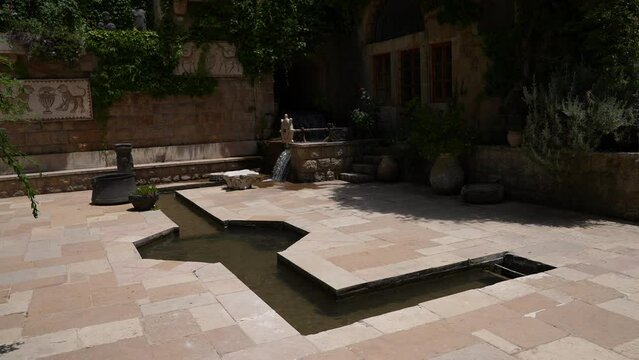 Druze leader Walid Jumblatt Palace Moukhtara Lebanon