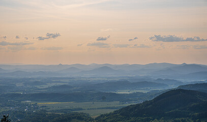 fog over the mountains