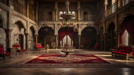 old luxury ottoman living room