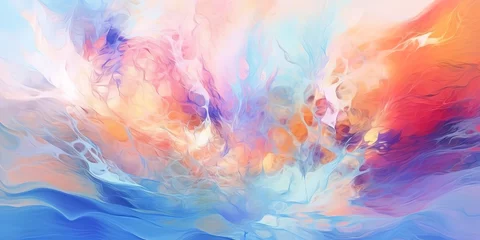 Photo sur Plexiglas Mélange de couleurs Abstract background, generative Ai