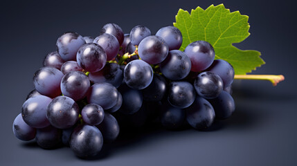 Fototapeta premium Grapes isolated on a white background.