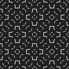 Black and white  pattern . Figures ornament.Seamless pattern for fashion, textile design,  on wall paper, wrapping paper, fabrics and home decor.